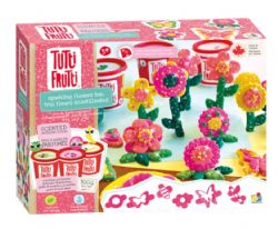 JC25 TUTTI FRUTTI - PÂTE À MODELER TRIO DE FLEURS SCINTILLANTES